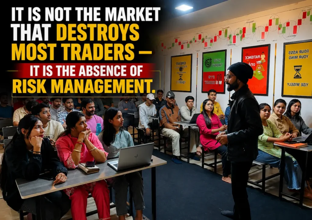 it is not the market that destroys most traders — it is the absence of risk management.